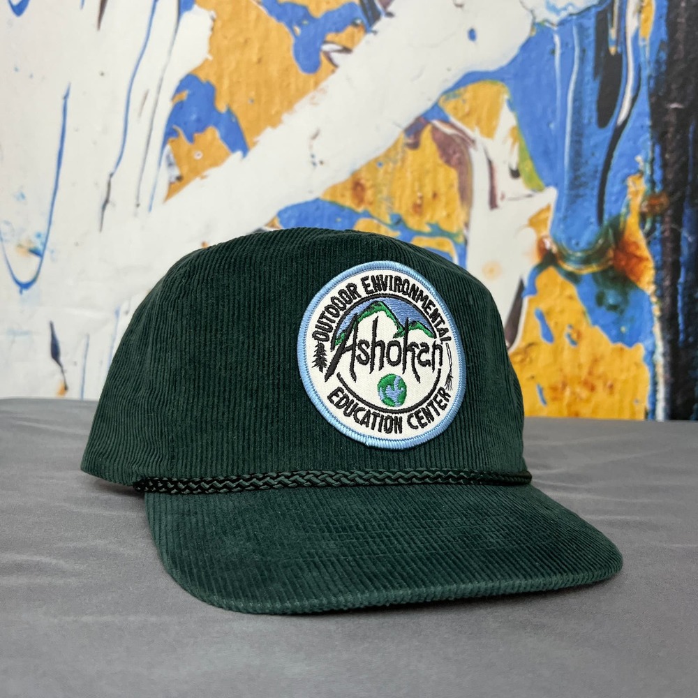 Vintage Y2K Ashokan Environmental Center, NY Corduroy Rope Patch Hat
